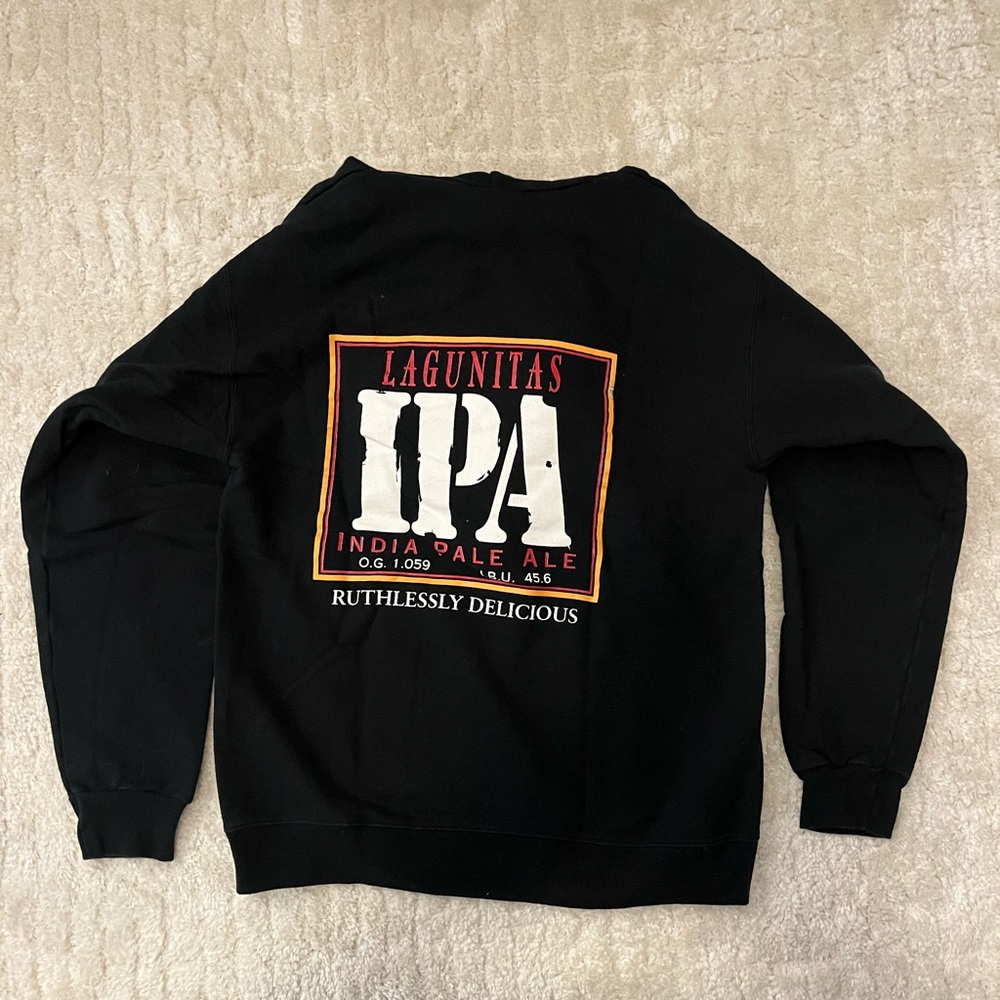 Lagunitas Black IPA Hoodie Men’s Size S
